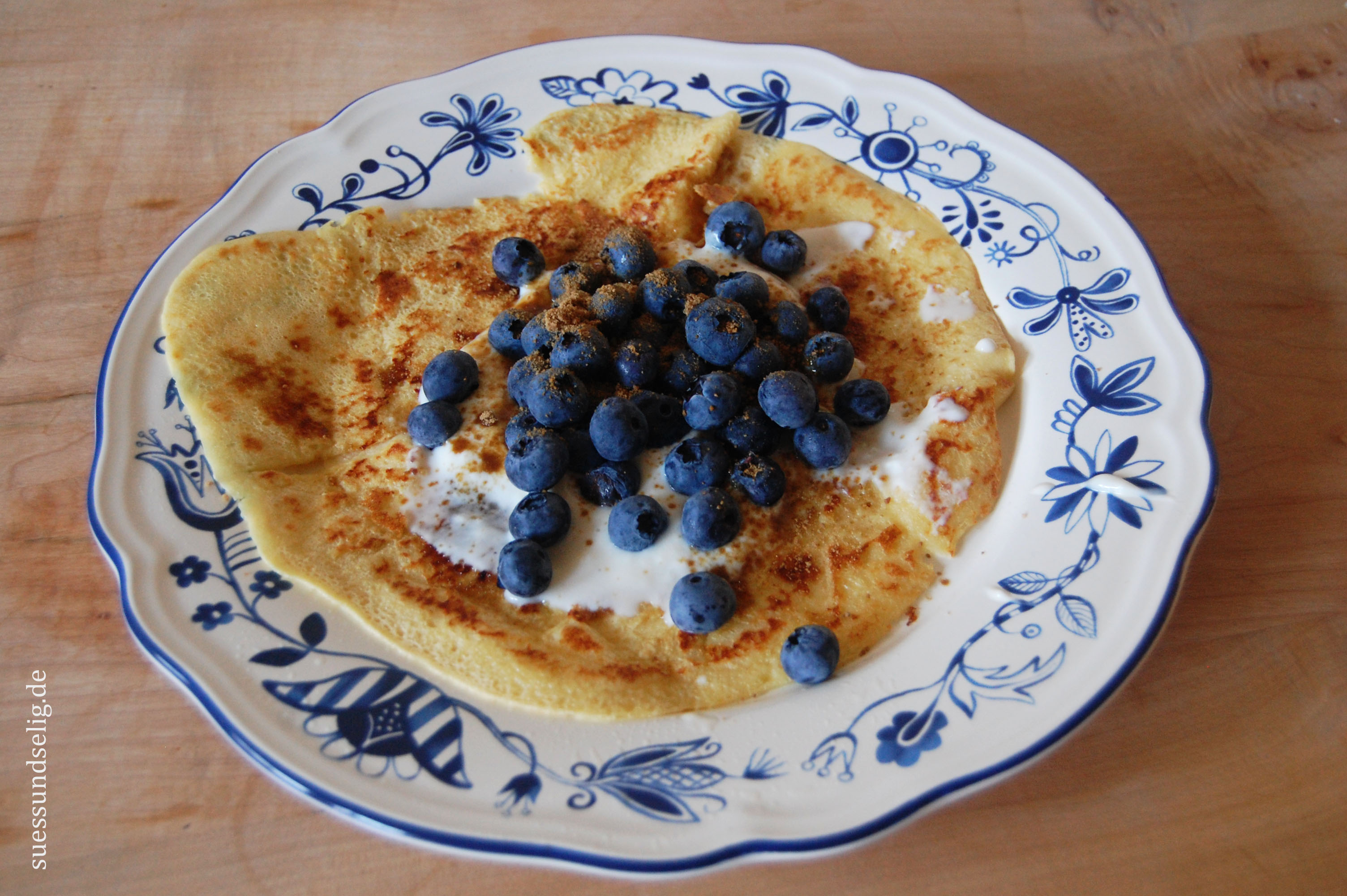 Leckere Blaubeerpfannkuchen - die gesunde Variante