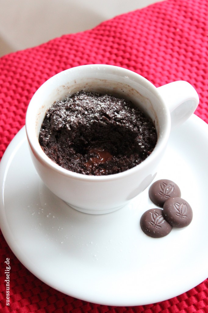 Schokoladenkuchen mit flüssigem Kern