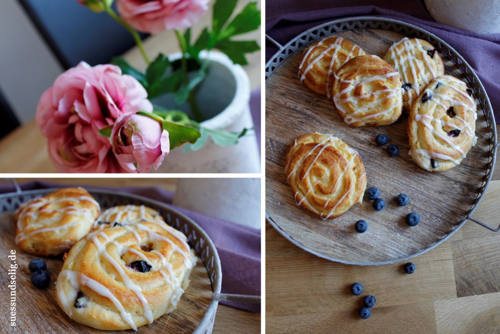 Puddingschnecken mit Blaubeeren