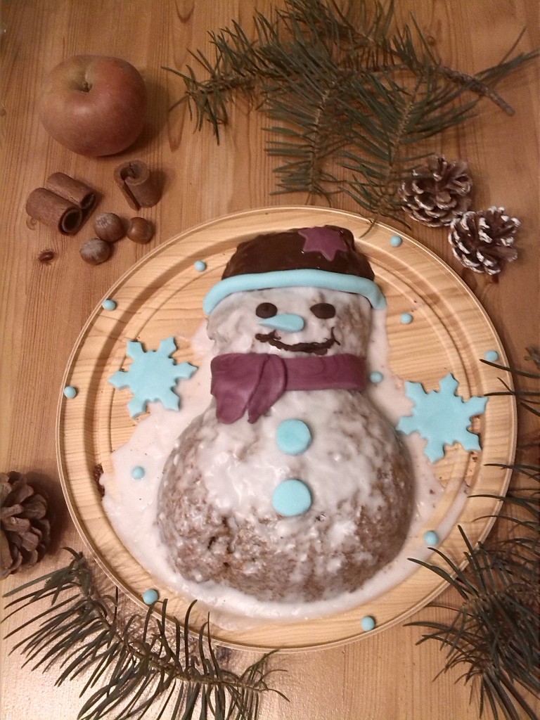 Schneemann-Kuchen