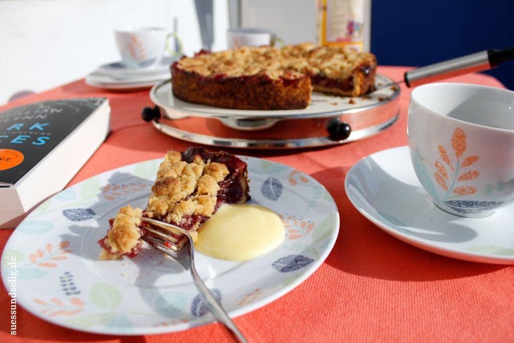 Kirschkuchen mit Vanille Vla