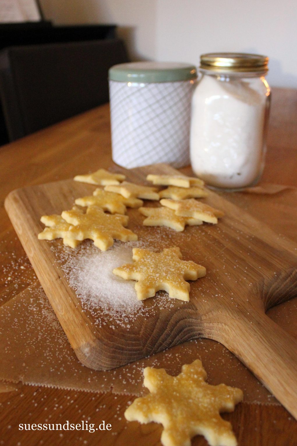 Butterplätzchen mit Zuckerkruste