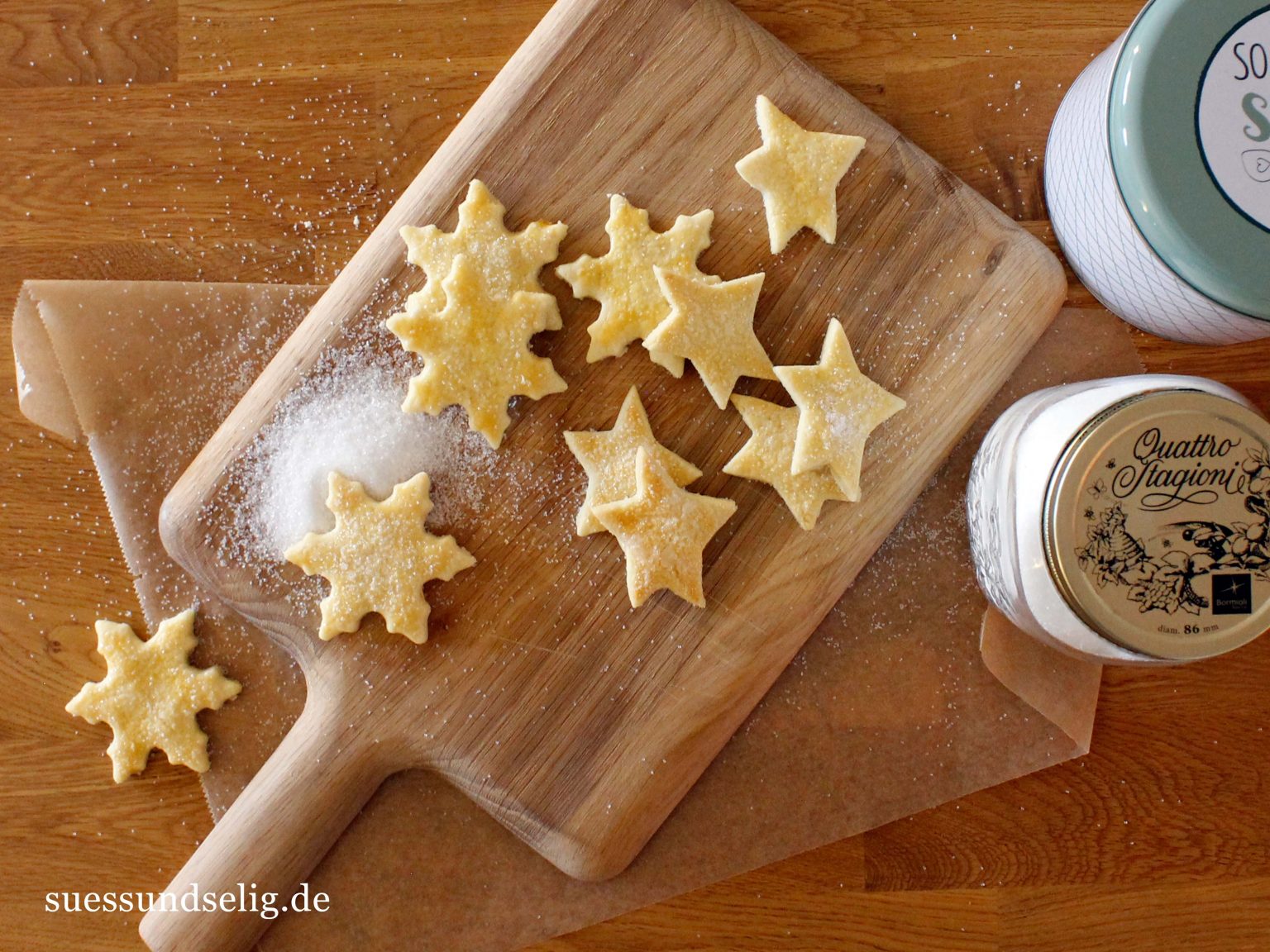 Butterkekse mit Zuckerkruste | suessundselig